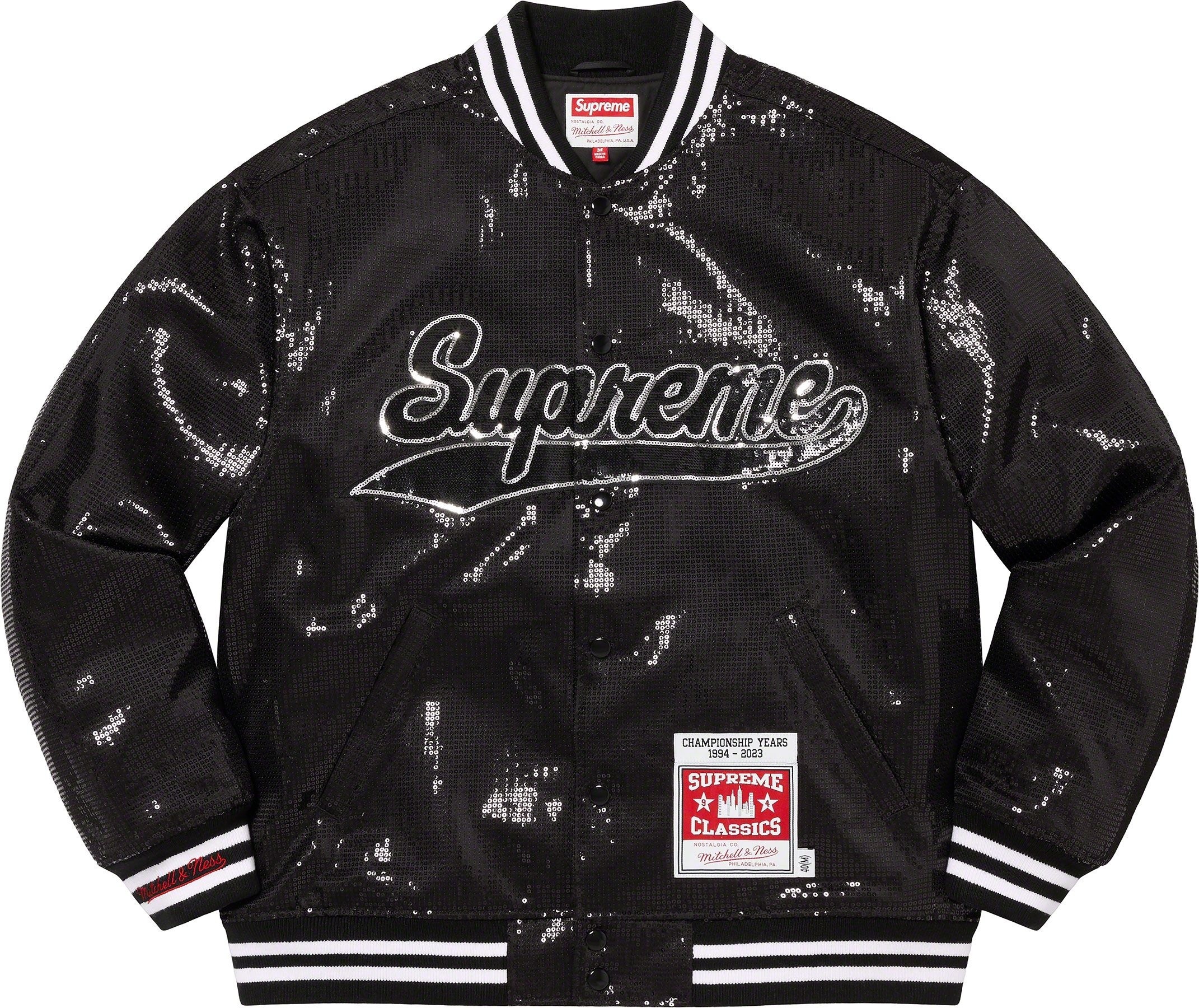 Supreme®/Mitchell & Ness® Sequin Varsity Jacket view 4